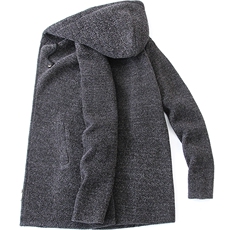 品质好秋冬季新款男士休闲中长款外套百搭加绒风衣夹克8819-P50，男装风衣，星座1706