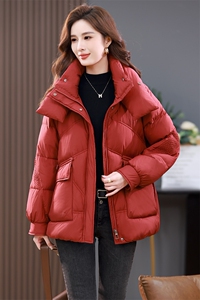 2023年秋冬季新款白鸭绒羽绒服女中长款加厚保暖外套女连帽衫冬装图片