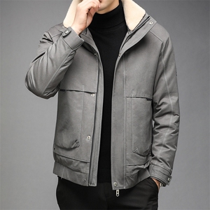 AN9828钱塘2020-3秋冬新款男士翻毛领休闲保暖羽绒服外套P260图片