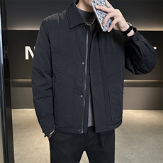 新标902025新款男士白鸭绒翻领简约休闲百搭羽绒服5979-P275，男装羽绒服，电商A413