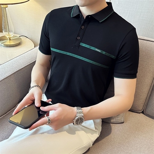 爆！深度备货主推织带设计夏季短袖T恤翻领Polo衫半袖上衣T0240图片