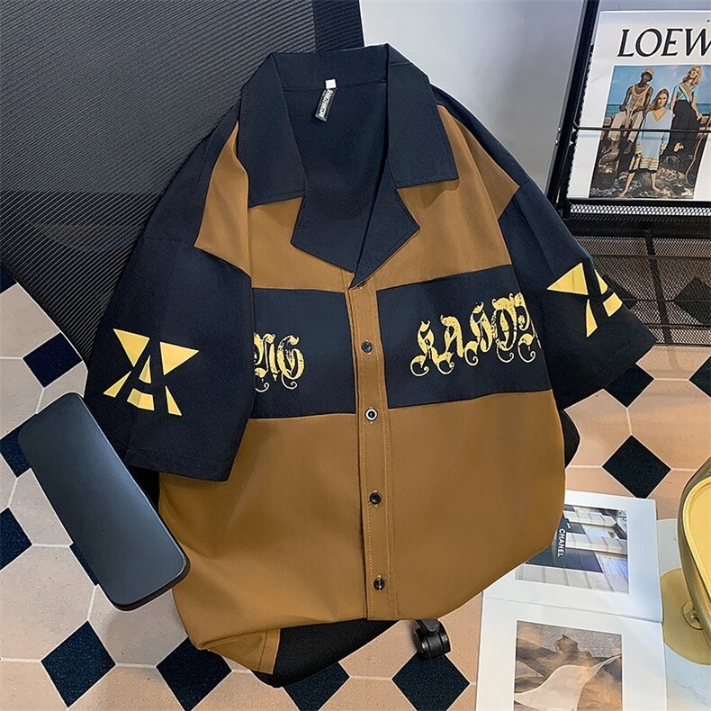 夏男士时尚商务中青年薄款T恤条纹衫百搭休闲短袖上衣LS2226P36,男装衬衫,星座1013-5