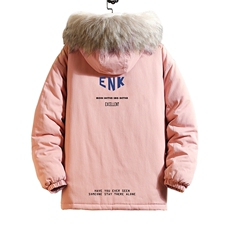MM48120-P130冬季大毛领衣男士大码加厚袄男服砖墙挂拍，男装棉衣，电商A040A