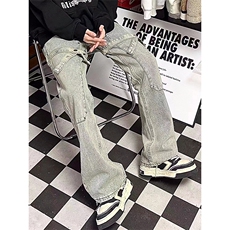 B221美式ins高街小众个性铆钉牛仔裤子LK22070-P60控78，男装牛仔裤，电商B221