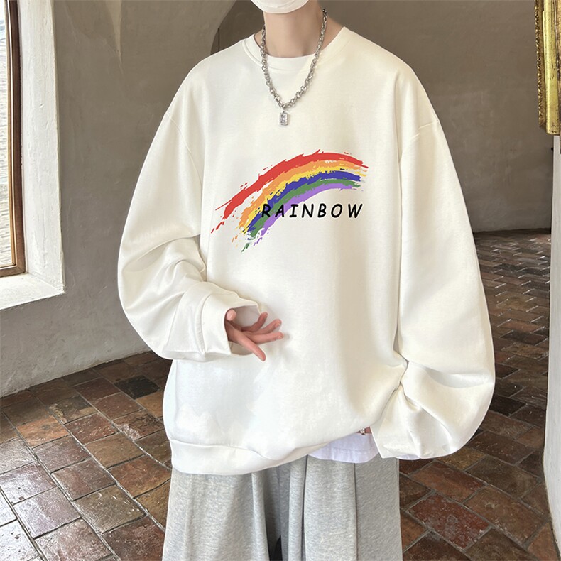 控38简约帅气百搭长袖t恤男大码卫衣T4064-P25加绒款-P35，男装卫衣，电商A040