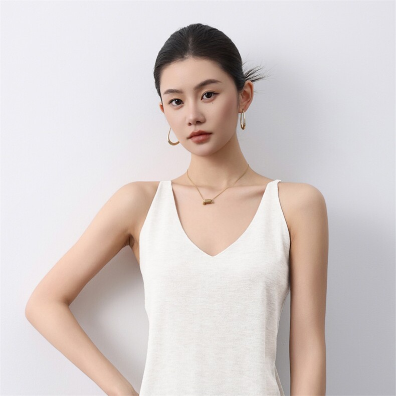 针织马甲女v领修身慵懒镂空无袖毛衣坎肩背心，女装背心吊带，庆大羊绒