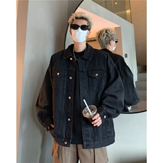24款牛仔夹克宽松韩版工装潮流水洗外套N991/P98，男装夹克，星座202