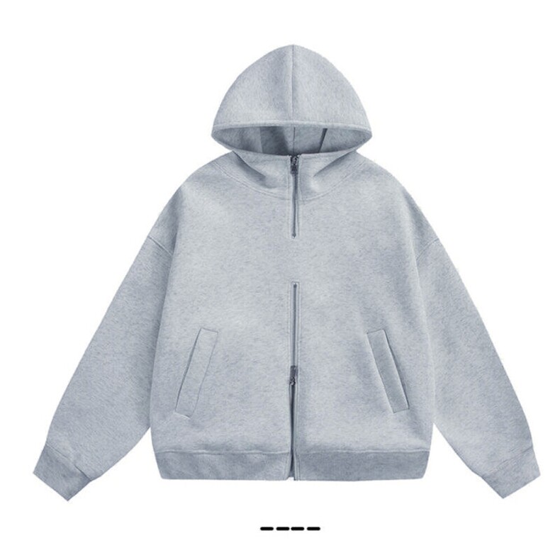 长袖卫衣男2026春秋美式复古设计感半拉链潮牌运动帽衫外套P68，男装卫衣，电商C306-1