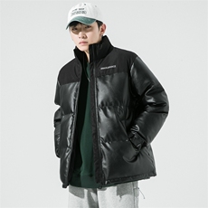 加厚皮棉衣男冬季立领休闲男士棉服拼接棉袄潮流A266-P01-P80，男装棉衣，电商A266