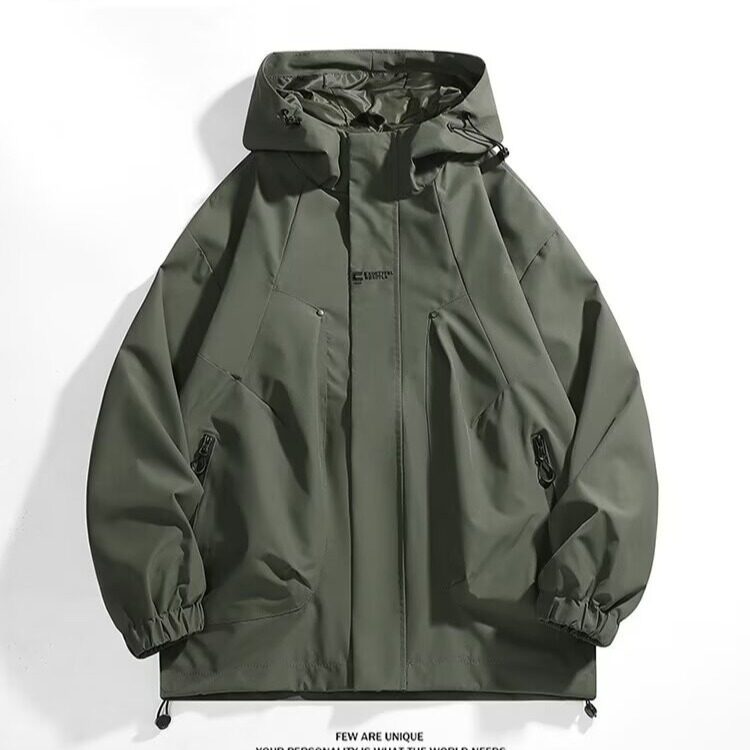 冲锋衣外套男秋季2025新款户外登山服潮牌休闲工装夹克W6621-P47,男装夹克,星座412-1