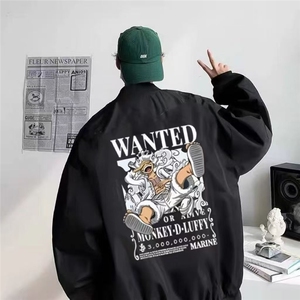 1506-1/JJ1021/P41美式网红棒球外套尼卡路飞男女同款薄夹克图片