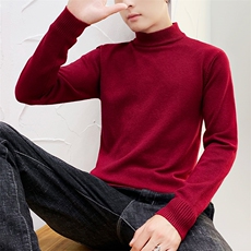 跑量款新款半高领针织衫毛衣403-1-M001-M到3XLP20-4XL到5XL-P25，男装针织衫/毛衣，星座1018-1​