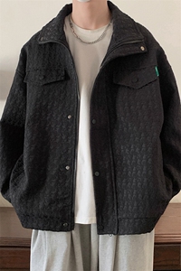 1小香风美式牛仔潮牌情侣百搭大码M-5XL工装夹克JK8740P125控168图片