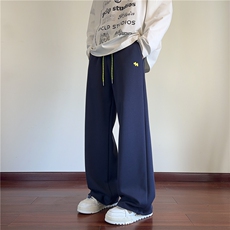 秋季新款美式运动可爱小狗宽松休闲卫裤B315-K25675-特p40控78，男装休闲裤，电商B315