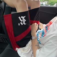 1港风拼色抽绳短裤男大码M-5XL休闲潮流五分裤男DK77035P30控48，男装休闲裤，星座226-2