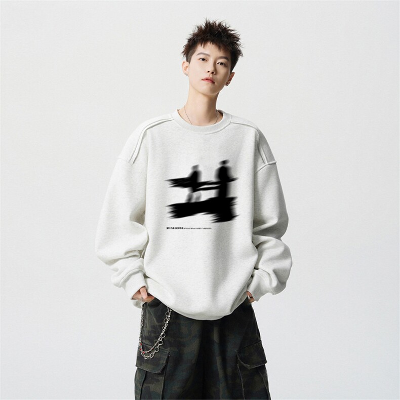得物供货、重磅420克现货 圆领卫衣宽松HD019-1-WY2803LL-P35图片