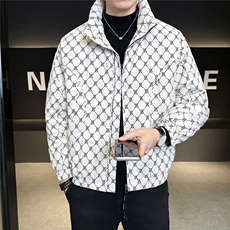 0329-M-2XL-P205标50绒店主风冬立领满印特殊面料棉感羽绒服男，男装羽绒服，电商B255