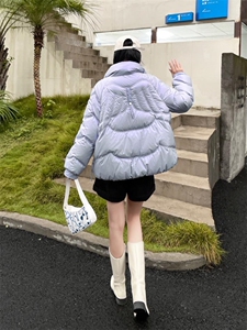 2021冬季天使翅膀短款羽绒服图片