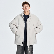 现货美式高街休闲夹克冬季立领纯色三防户外工装加厚棉服外套，男装夹克，电商A486