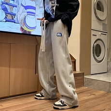 K40-P38日系宽松型华夫格羊羔毛休闲裤，男装休闲裤，星座1501-1