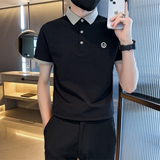 爆！现货主推夏季短袖翻领Polo衫5色大码半袖T066-特P40，男装T恤，电商D342