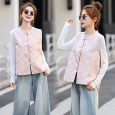 马甲女简约百搭气质搭配上衣，女装马甲，曼沙奕珂