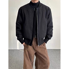 网图高街红色毛绒内里棉衣外套加绒加厚棉服夹克A025-ZY161-P126，男装夹克，电商A025