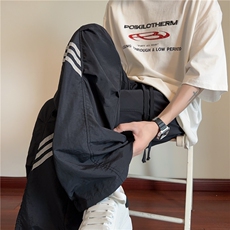 抖音品质美式机能三条杠设计感速干冰丝裤B315-K25431-特p35控68，男装休闲裤，电商B315