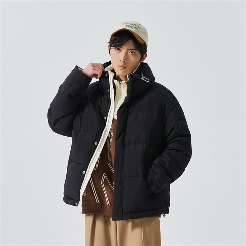 新标90白鸭绒简约休闲立领外套纯色加厚羽绒服ESY0204-P210,男装羽绒服,电商B306