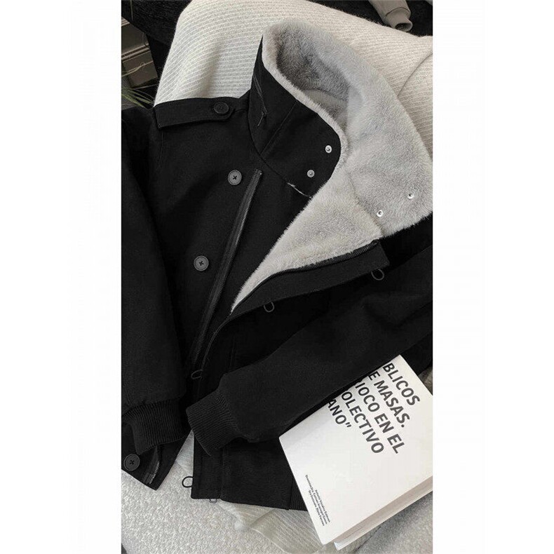 现货！龙叨叨纯棉大毛领加绒加厚夹克棉服1005-Q02-P138控210,男装夹克,星座1005