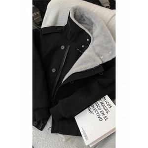 现货！ 龙叨叨纯棉大毛领加绒加厚夹克棉服 1005-Q02-P138控210图片