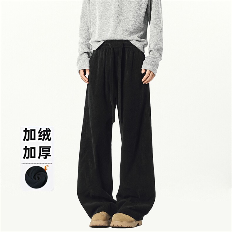 B258-K2581-P45控68加绒55控78灯芯绒弯刀裤65%棉35%聚酯纤维,男装休闲裤,电商B258