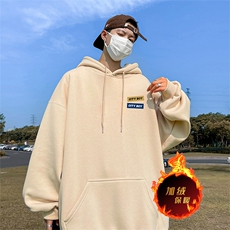 龙年新年卫衣冬季美式加绒加厚连帽卫衣外套DL1815特P35加绒特40，男装卫衣，电商A486