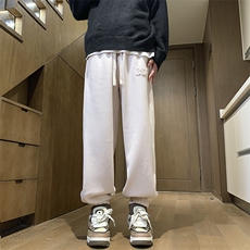 冬季新款加绒钢印休闲卫裤M~5XLXZ604-KP98-P65控78，男装休闲裤，星座604