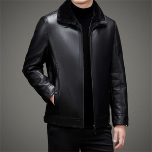 2024年新款男士皮衣羽绒服P195图片