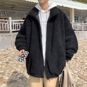羊羔绒棉服男冬季潮牌高级感情侣装开衫外套美式棉衣 W6397-P54图片