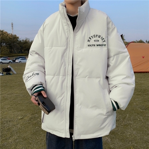 美式ins羽绒服时尚外套棉袄复古刺绣情侣冬季面包服潮流韩版M8053图片