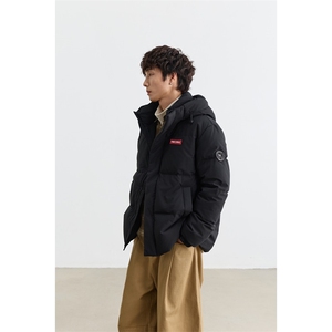 新标90%绒 有报告 短款连帽宽松羽绒服外套 Y5007/P268图片