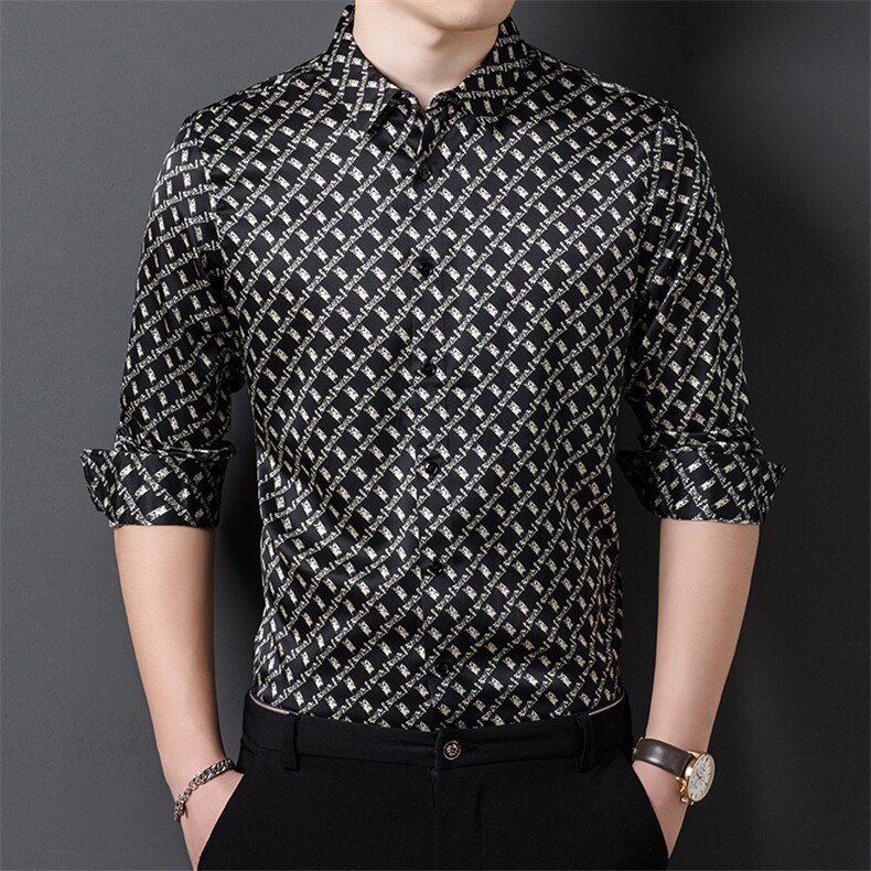 BB1811钱塘2020-2新款休闲男士衬衫宽松长袖衬衣P300，男装衬衫，钱塘207-2