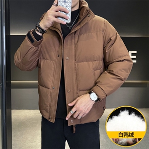 8235-P160 【标50%白鸭绒】男士冬季羽绒服2025新款加厚时外套图片