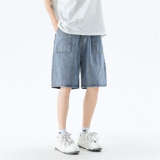 D321-K228#夏季薄款宽松多口袋牛仔裤P45（S-2XL），男装牛仔裤，电商D321