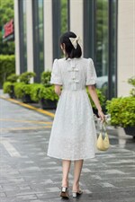 夏季连衣裙，泡泡，女装连衣裙，雪飞诗