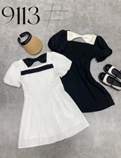 夏季，蝴蝶结修身显瘦连衣裙，女装连衣裙，蔓绱(3F)