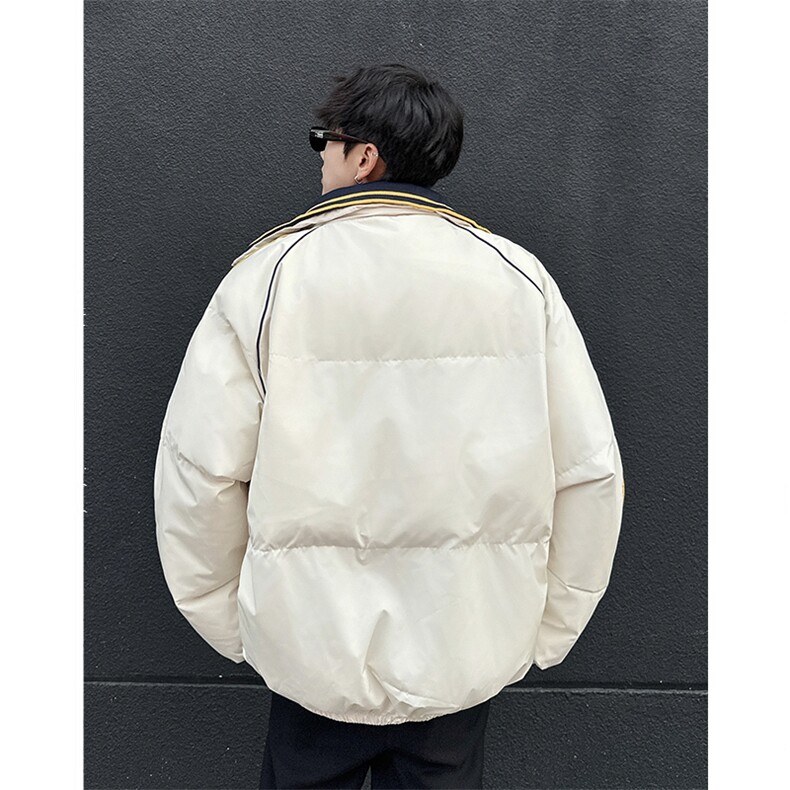 手充棉港风潮牌宽松百搭立领时尚保暖男棉服XZ212-1-QMY9092-P96,男装棉衣,星座212-1