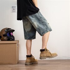 高街牛仔短裤男夏季五分裤N837P35，男装牛仔裤，星座1116-2