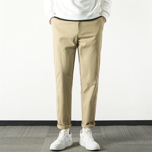 春夏新款英伦抗皱休闲裤男士修身直筒高级垂感西装裤 VS804图片