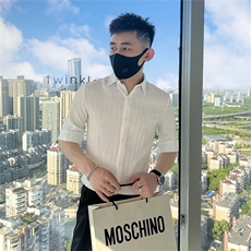纯色衬衫上衣条纹外套修身T198，男装衬衫，星座1116A-2（原606A-1）