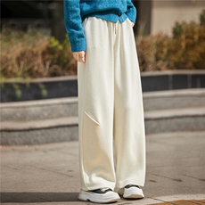 2025秋冬百搭时尚简约醋酸香蕉裤，女装休闲裤，圣丽羊绒