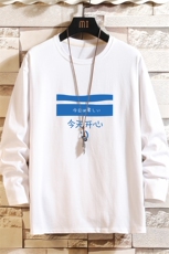 TX3033-P28纯棉长袖t恤男大码圆领打底衫体恤上衣服，男装T恤，电商A040A