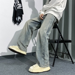 秋季ins潮牌街头复古牛仔裤2022高街美式休闲裤子男  K5194-P39图片